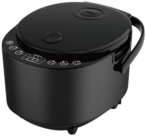 東京Deco 多機能 炊飯器 5合炊き マイコン式 マットブラック 炊飯ジャー 厚釜 5種類メニュー(白米/早炊き/無洗米/玄米/おかゆ) 予約機能 12時間保温 着脱式 丸洗い可能 一人暮らし 調理鍋 炊飯器 炊飯ジャー d000